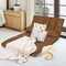 6-Position Foldable Floor Sofa Bed with Detachable Cloth Cover